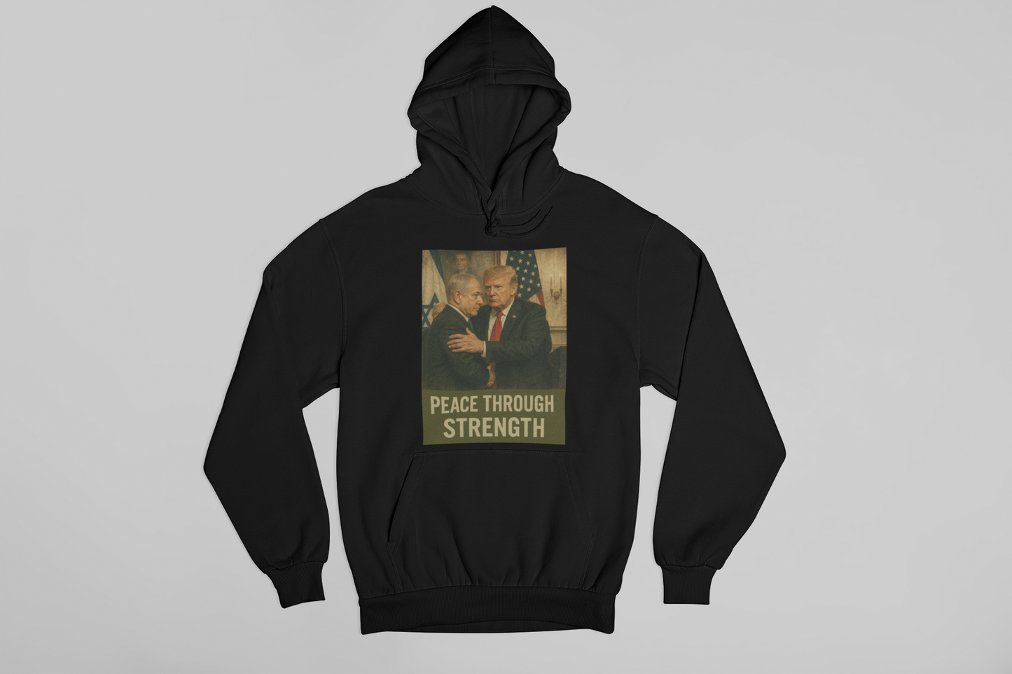 Fleece Pullover Hoodie- PEACE THROUGH STRENGTH