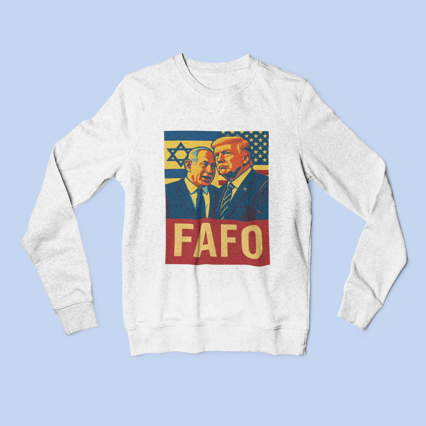 Crewneck Fleece Sweatshirt- FAFO