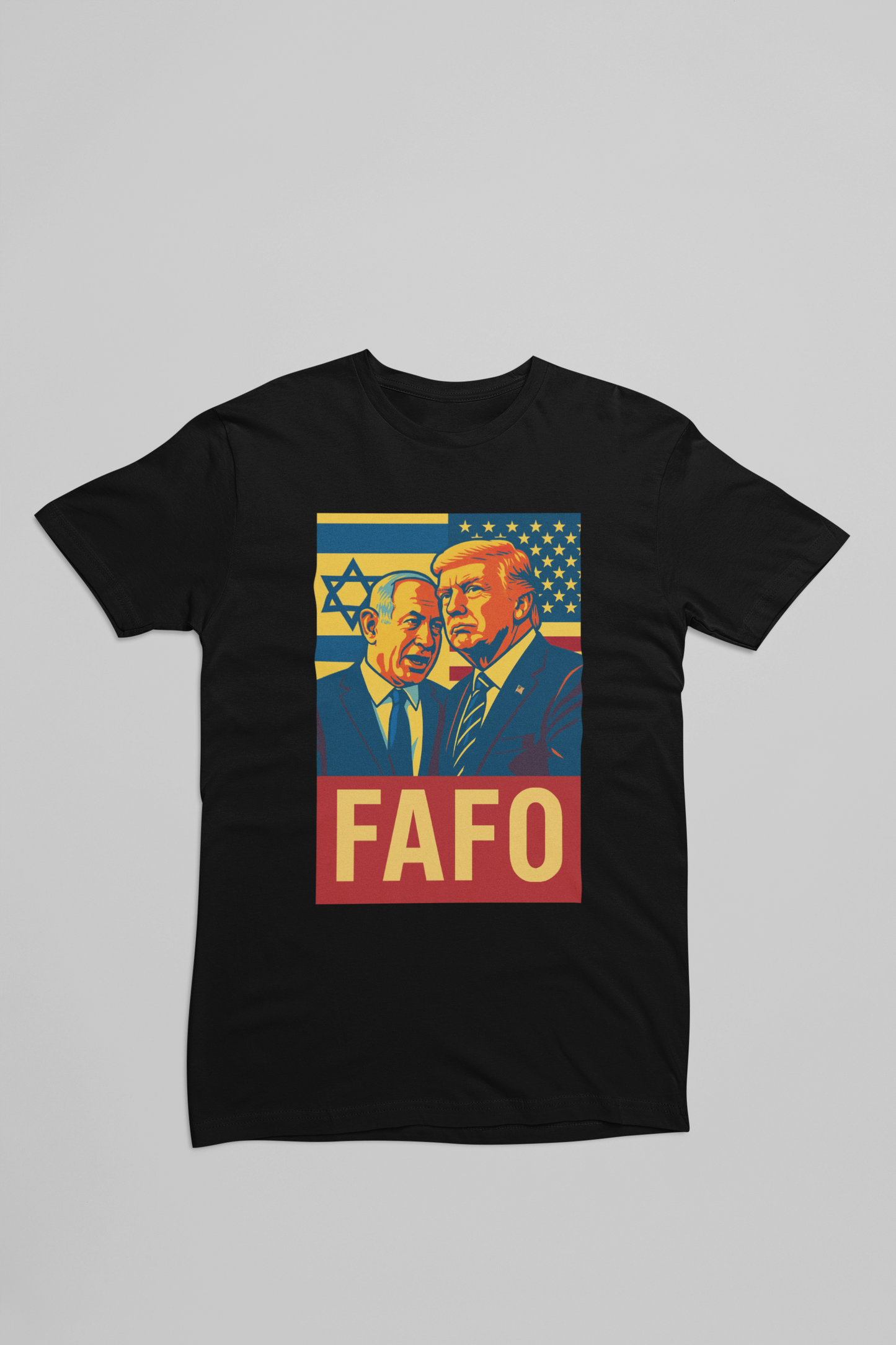 Heathered Crew Neck Tee- FAFO