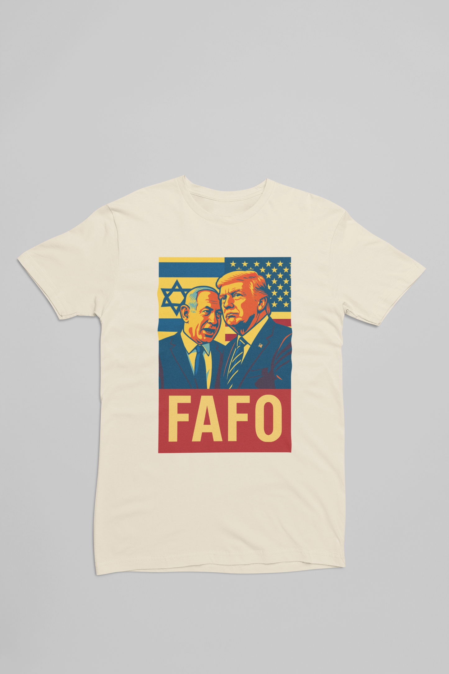 Heathered Crew Neck Tee- FAFO