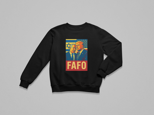 Crewneck Fleece Sweatshirt- FAFO