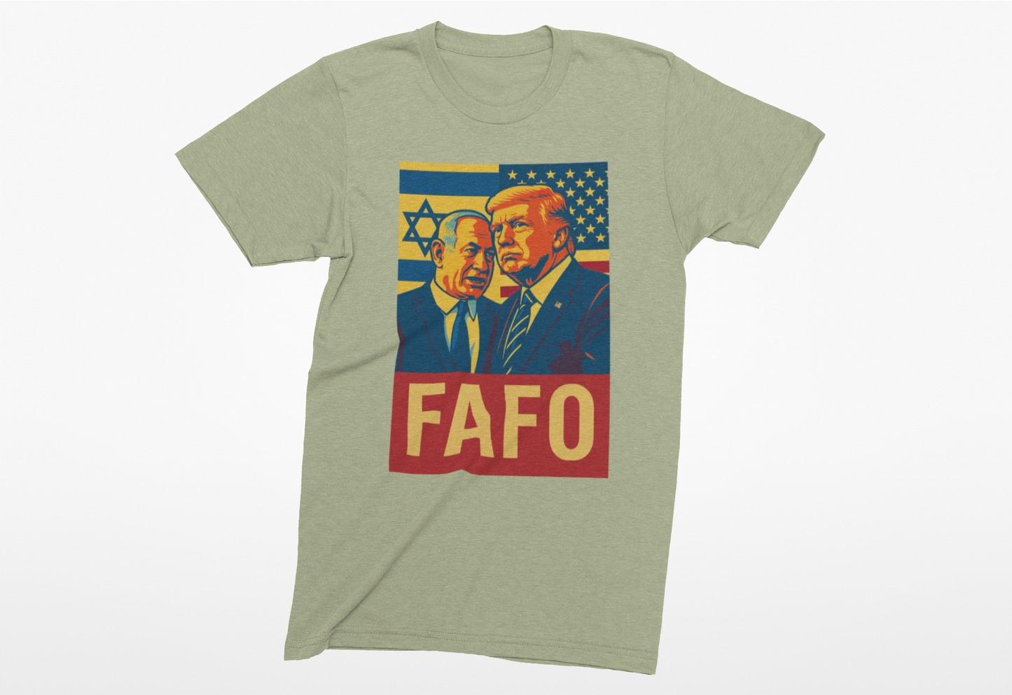 Heathered Crew Neck Tee- FAFO