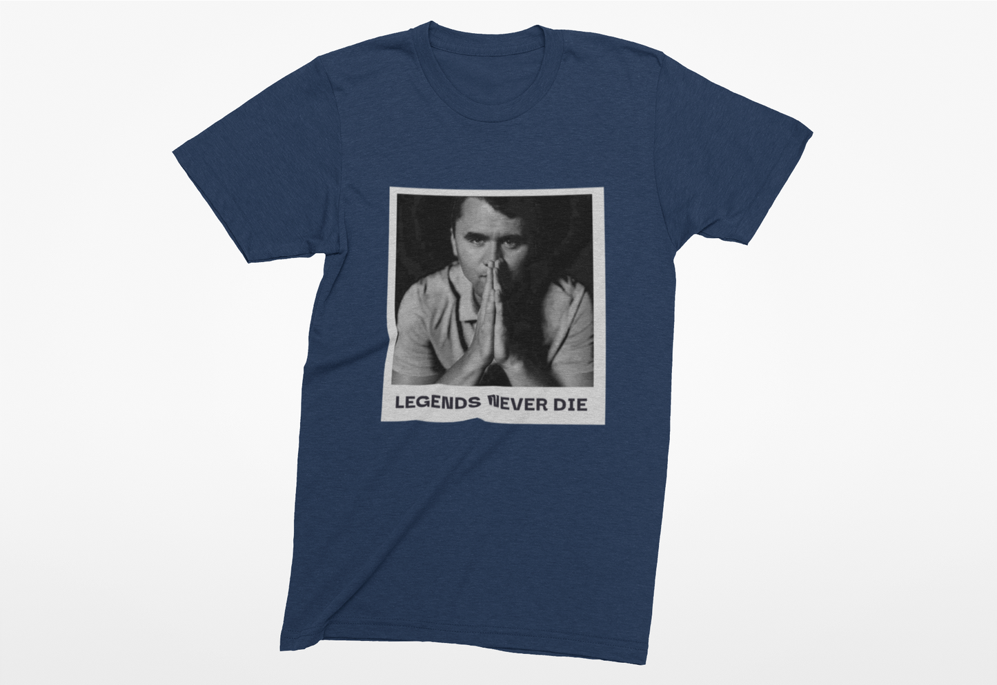 Heathered Crew Neck Tee- LEGENDS NEVER DIE