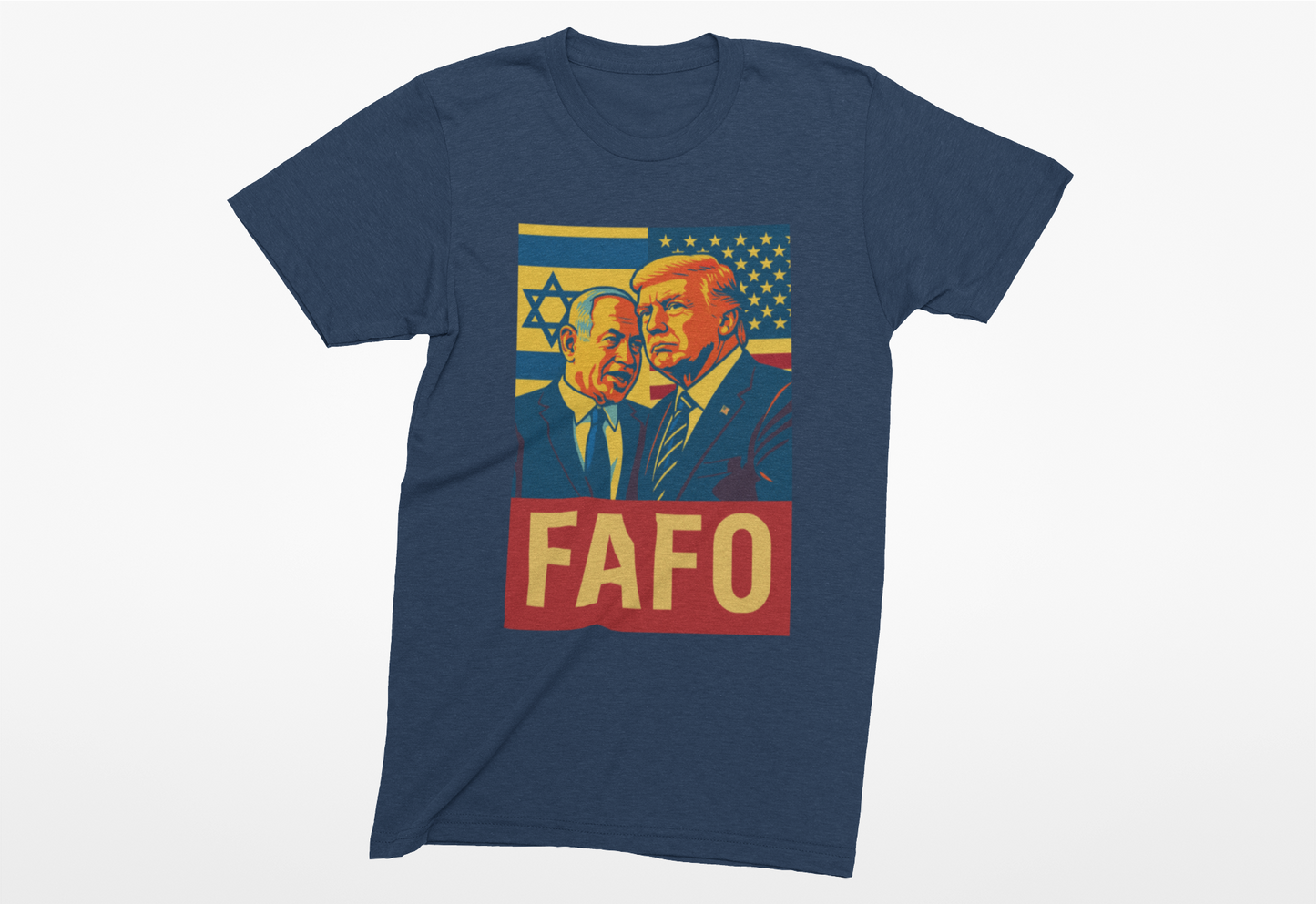 Heathered Crew Neck Tee- FAFO